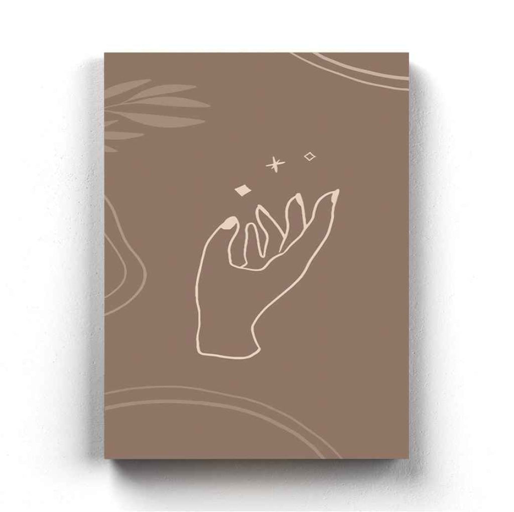 Hold My Hand - Minimal Art Frame For Wall Decor- Funkydecors Xs / Canvas Posters Prints & Visual