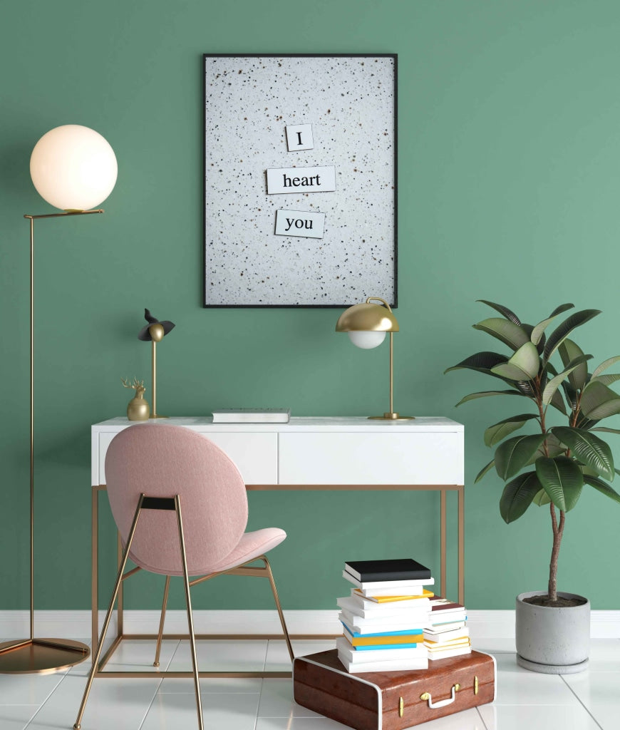 I Heart You - Love Quotes Art Frame For Wall Decor- Funkydecors Xs / Black Posters Prints &amp; Visual