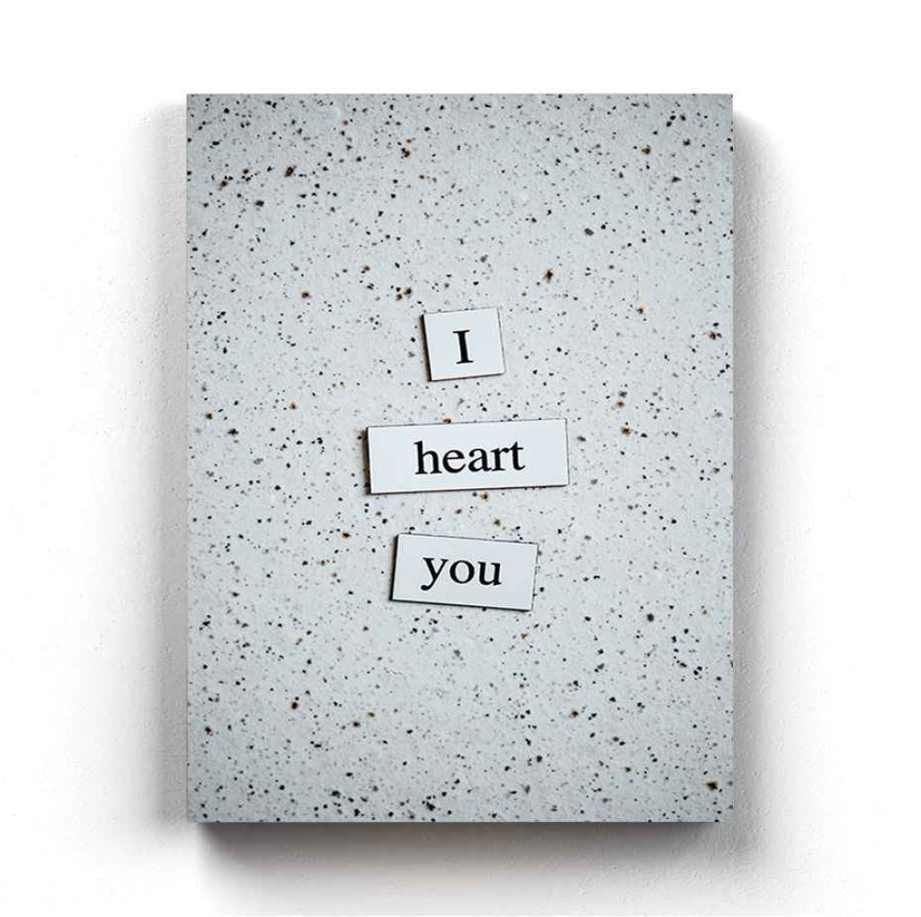 I Heart You - Love Quotes Art Frame For Wall Decor- Funkydecors Xs / Canvas Posters Prints &amp; Visual