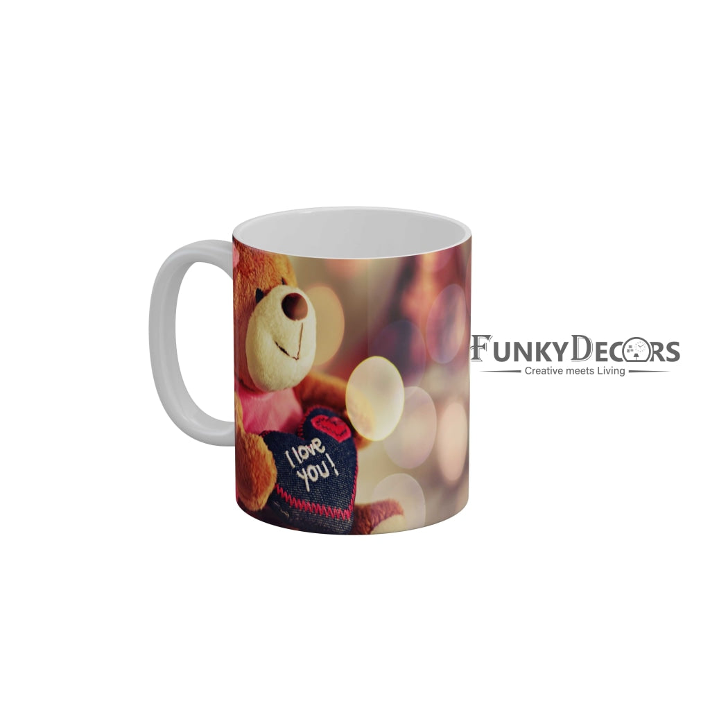 I Love Cute Teddy Coffee Mug 350 ml-FunkyDecors
