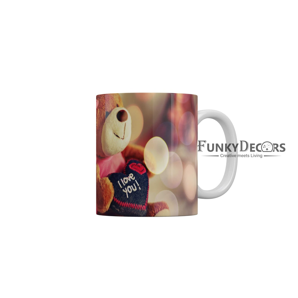 I Love Cute Teddy Coffee Mug 350 ml-FunkyDecors
