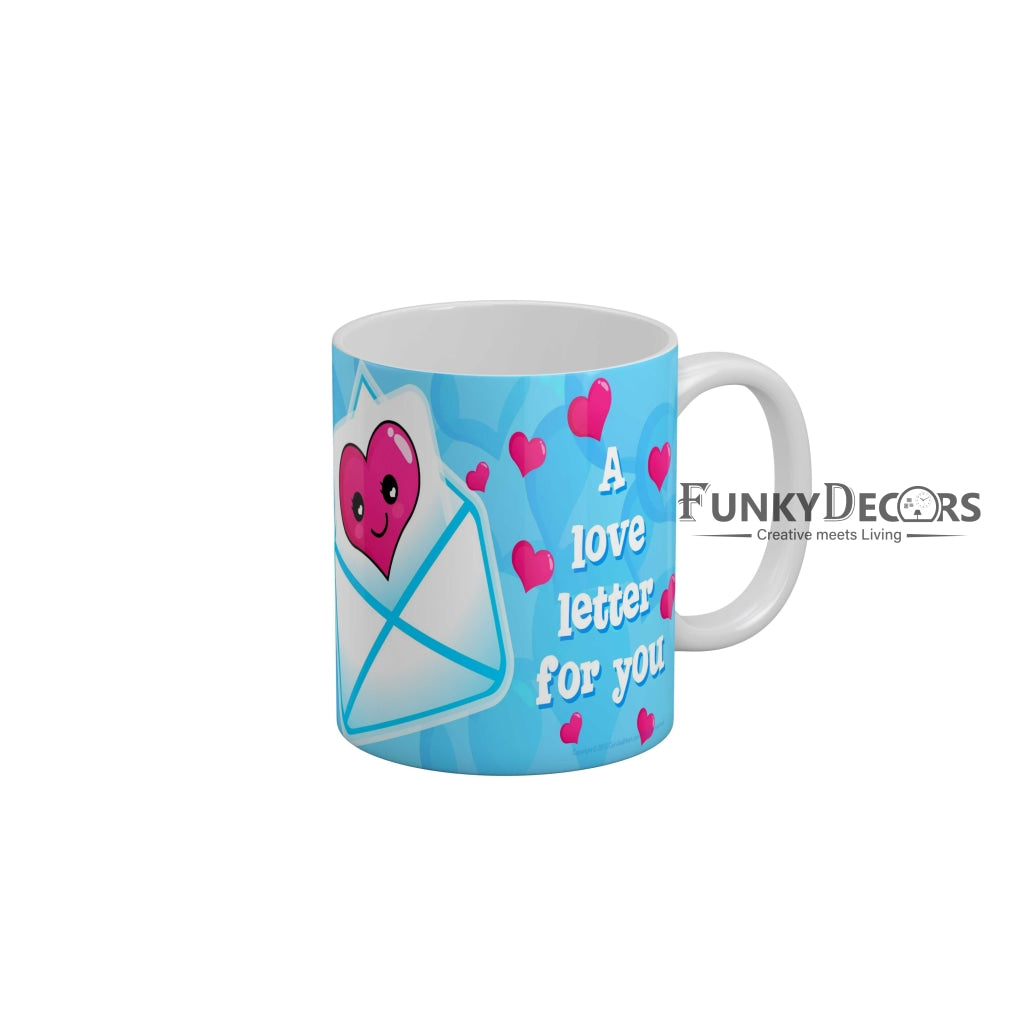 I love letter for you Coffee Ceramic Mug 350 ML-FunkyDecors