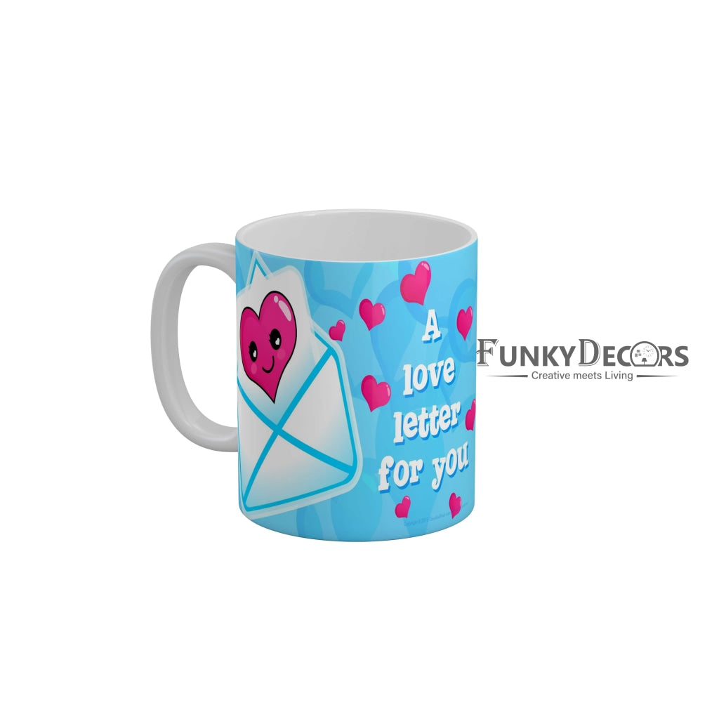 I love letter for you Coffee Ceramic Mug 350 ML-FunkyDecors