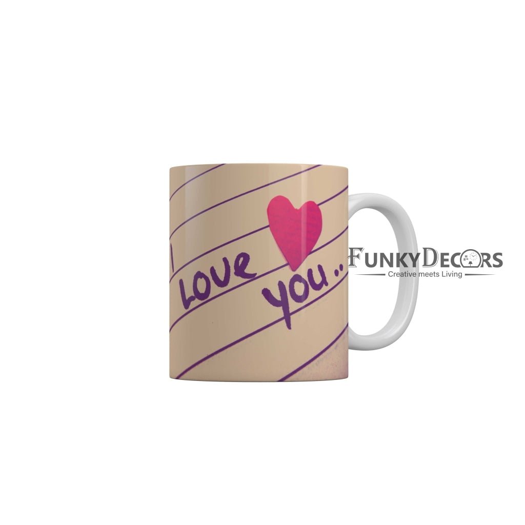 I love you Coffee Ceramic Mug 350 ML-FunkyDecors