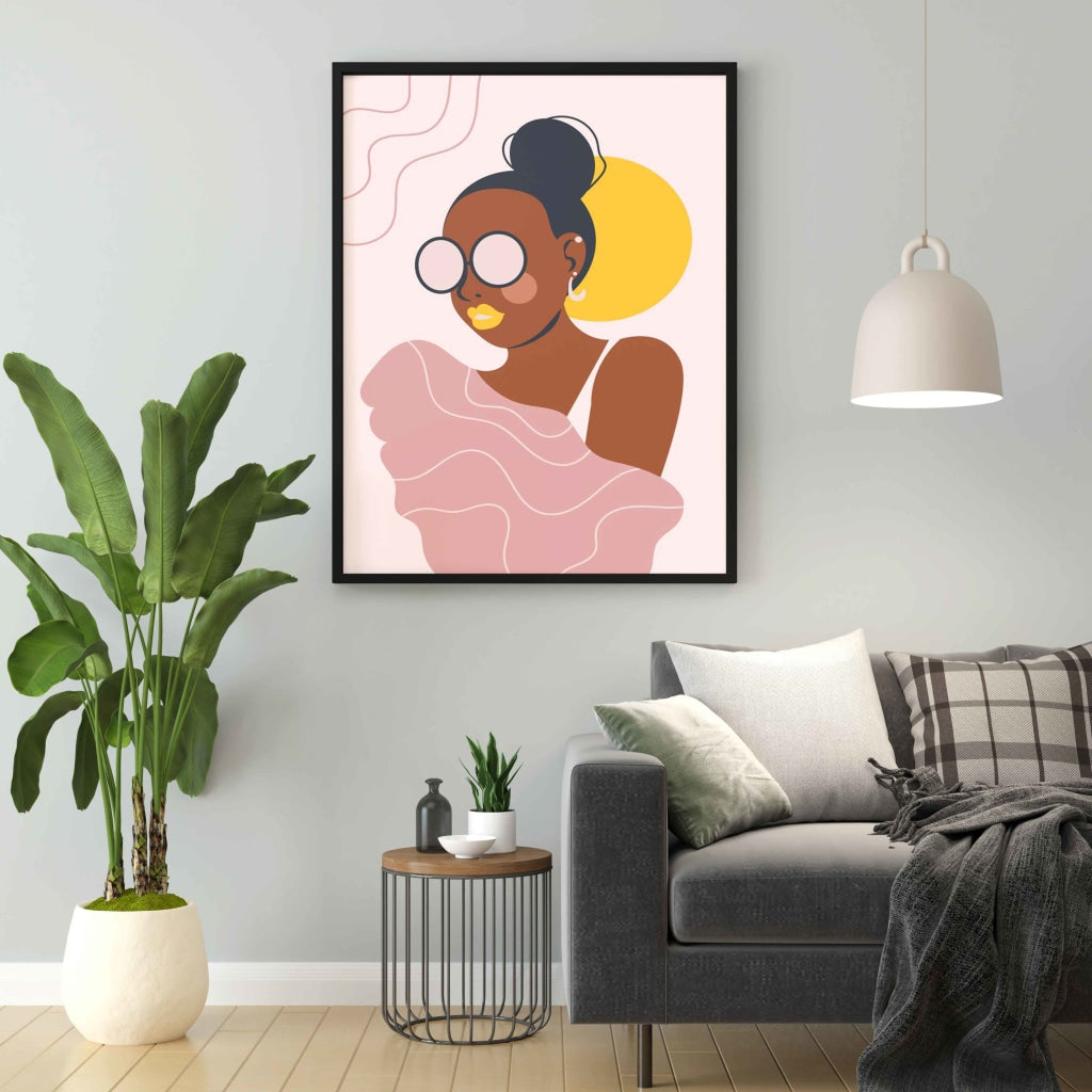 I See You - Women Portrait Art Frame For Wall Decor- Funkydecors Xs / Black Posters Prints & Visual