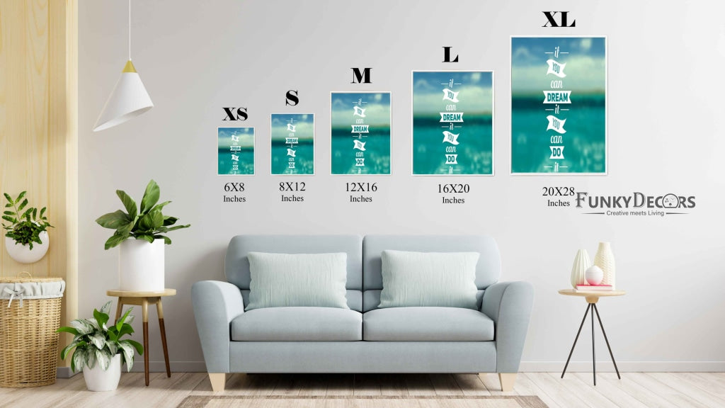 If You Can Dream It Do - Motivation Quotes Art Frame For Wall Decor- Funkydecors Posters Prints &
