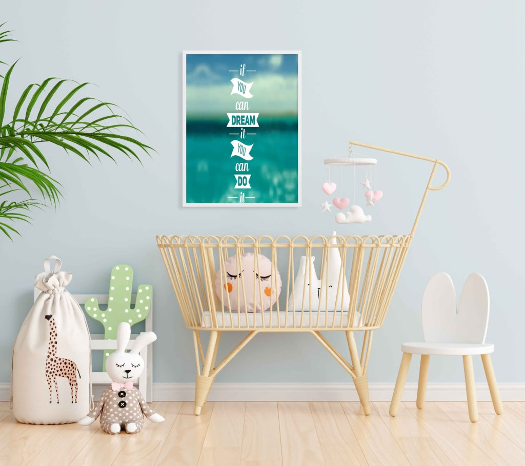 If You Can Dream It Do - Motivation Quotes Art Frame For Wall Decor- Funkydecors Xs / White Posters