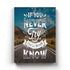 If You Never Try Youll Know - Motivation Quotes Art Frame For Wall Decor- Funkydecors Xs / Canvas