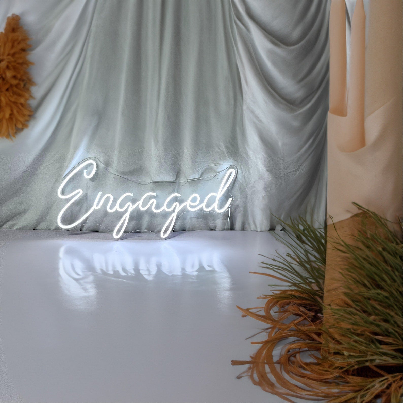 Neon Sign Custom | Neon Sign Engaged | Wedding Neon Sign | Led Neon Sign Art | Neon Sign Wall Decor | Neon Sign Bedroom | Neon Light Signs | FunkyDecors