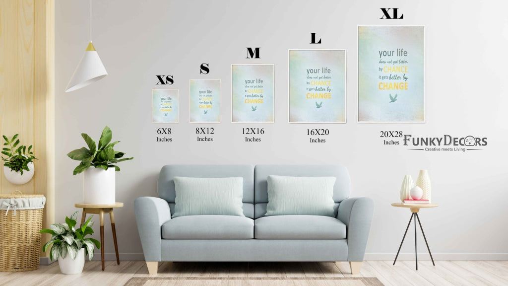 Inspirational Quotes Art Frame For Wall Decor- Funkydecors Posters Prints & Visual Artwork