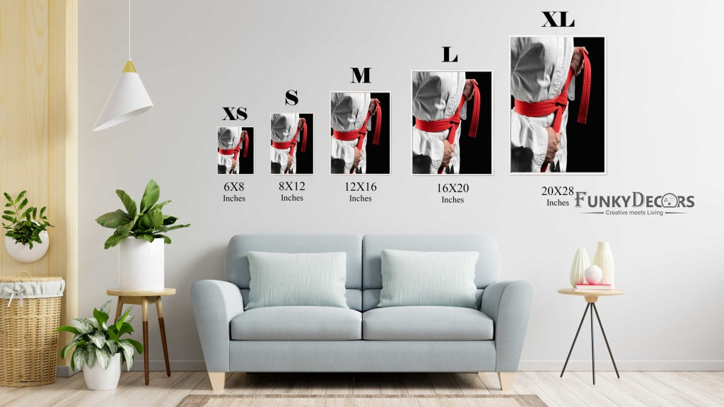 Karate - Sports Art Frame For Wall Decor- Funkydecors Posters Prints & Visual Artwork