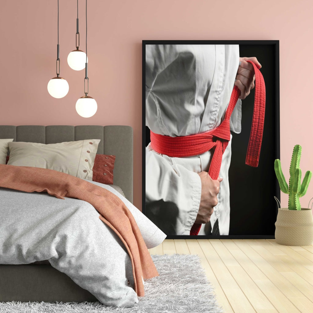 Karate - Sports Art Frame For Wall Decor- Funkydecors Xs / Black Posters Prints &amp; Visual Artwork