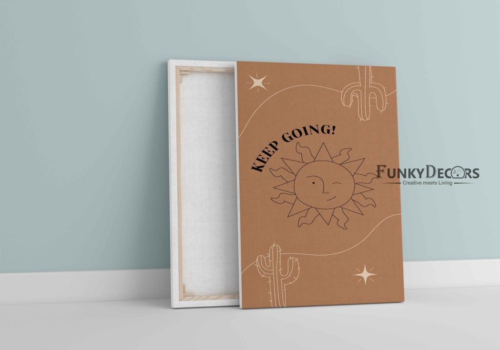 Keep Going - Minimal Art Frame For Wall Decor- Funkydecors Posters Prints &amp; Visual Artwork