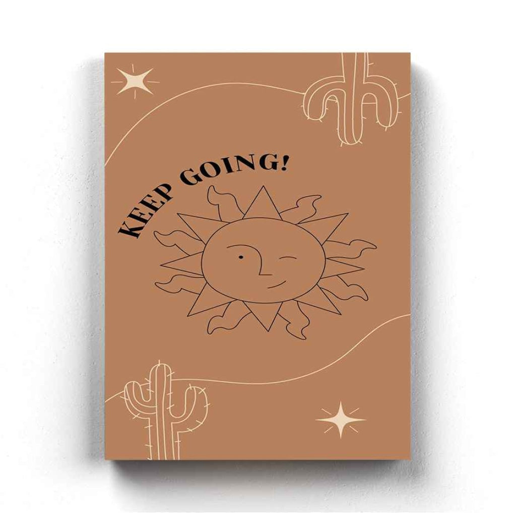 Keep Going - Minimal Art Frame For Wall Decor- Funkydecors Xs / Canvas Posters Prints & Visual