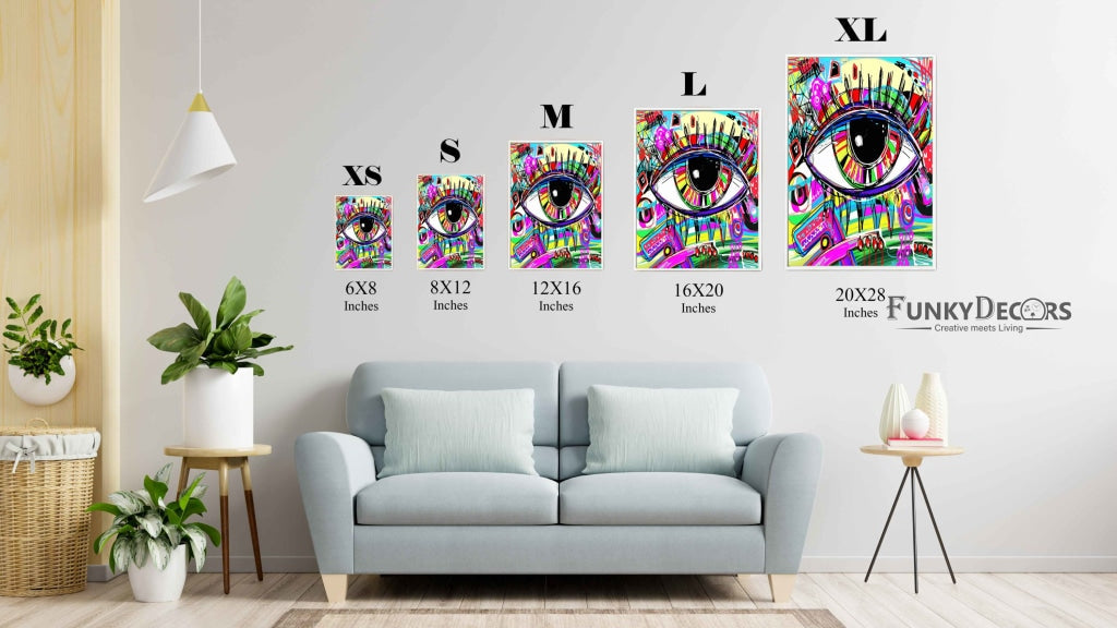 Keep Looking Up Pop Art Frame For Wall Decor- Funkydecors Posters Prints & Visual Artwork