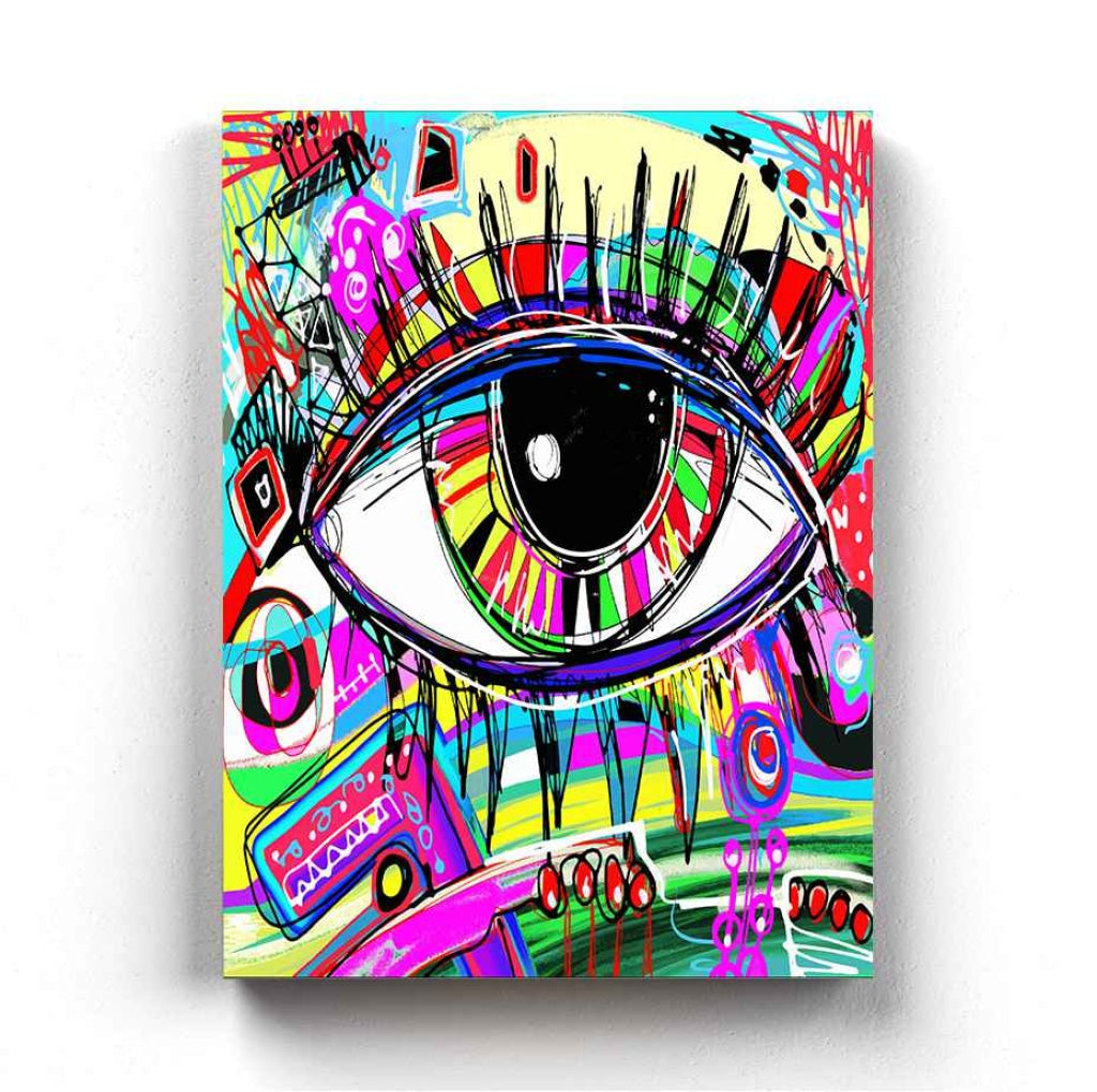 Keep Looking Up Pop Art Frame For Wall Decor- Funkydecors Xs / Canvas Posters Prints & Visual