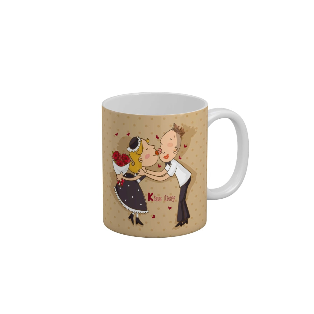 Kiss Day Coffee Ceramic Mug 350 ML-FunkyDecors