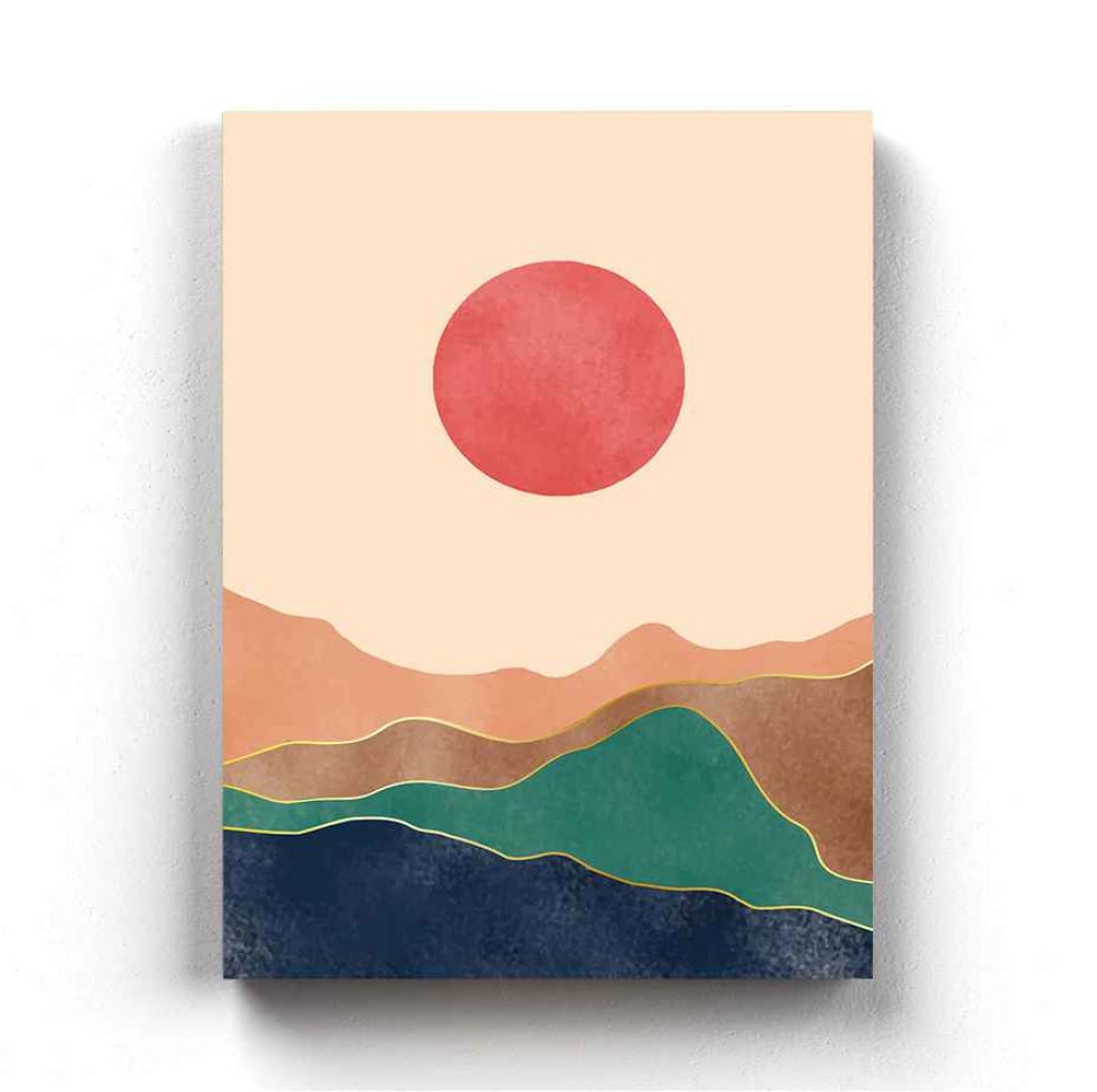 Land Of Colours - Abstract Art Frame For Wall Decor- Funkydecors Xs / Canvas Posters Prints &amp; Visual