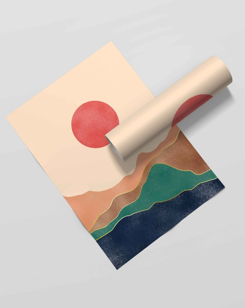 Land Of Colours - Abstract Art Frame For Wall Decor- Funkydecors Xs / Roll Posters Prints &amp; Visual