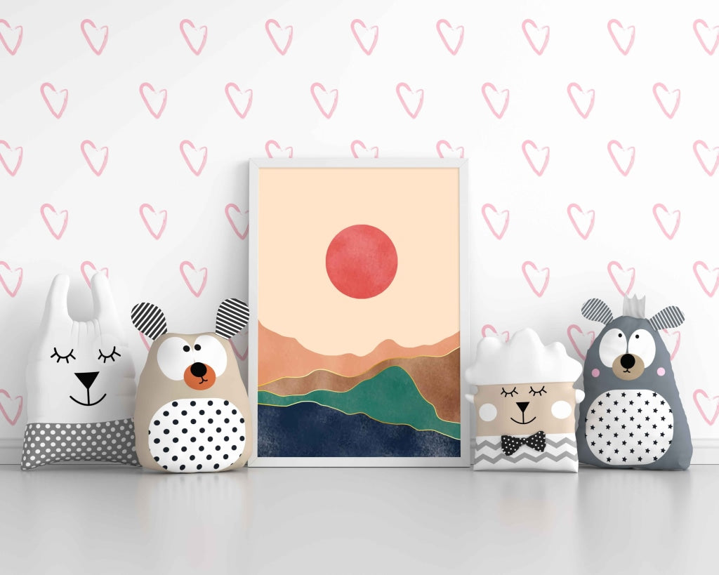 Land Of Colours - Abstract Art Frame For Wall Decor- Funkydecors Xs / White Posters Prints &amp; Visual
