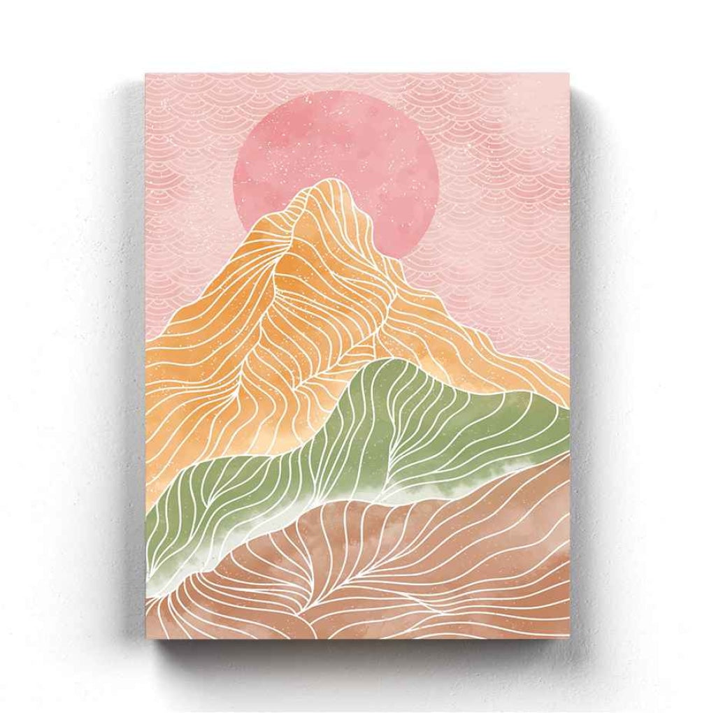 Land Of Curves - Minimal Art Frame For Wall Decor- Funkydecors Xs / Canvas Posters Prints & Visual