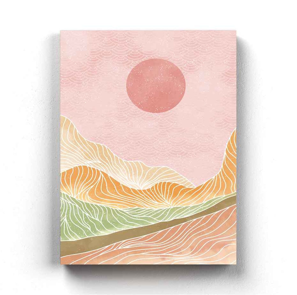 Land Of Curves - Minimal Art Frame For Wall Decor- Funkydecors Xs / Canvas Posters Prints & Visual
