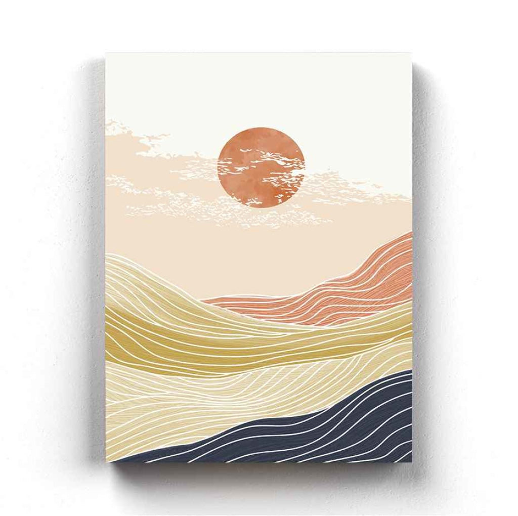 Land Of Curves - Minimal Art Frame For Wall Decor- Funkydecors Xs / Canvas Posters Prints & Visual