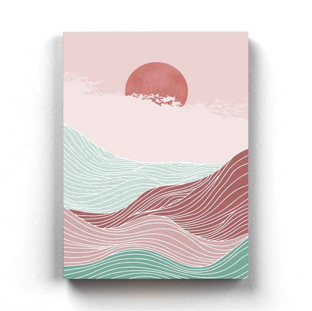 Land Of Curves - Minimal Art Frame For Wall Decor- Funkydecors Xs / Canvas Posters Prints & Visual