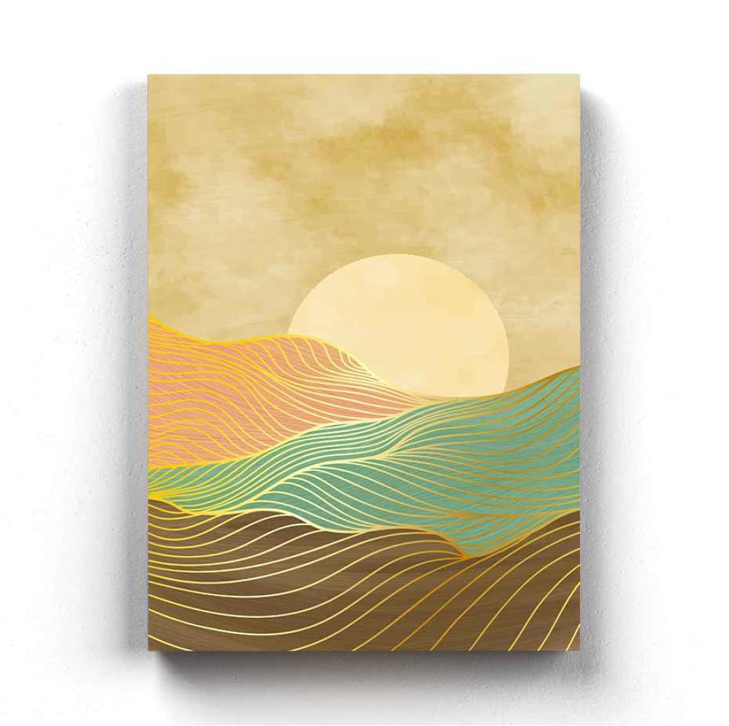 Land Of Curves - Minimal Art Frame For Wall Decor- Funkydecors Xs / Canvas Posters Prints & Visual