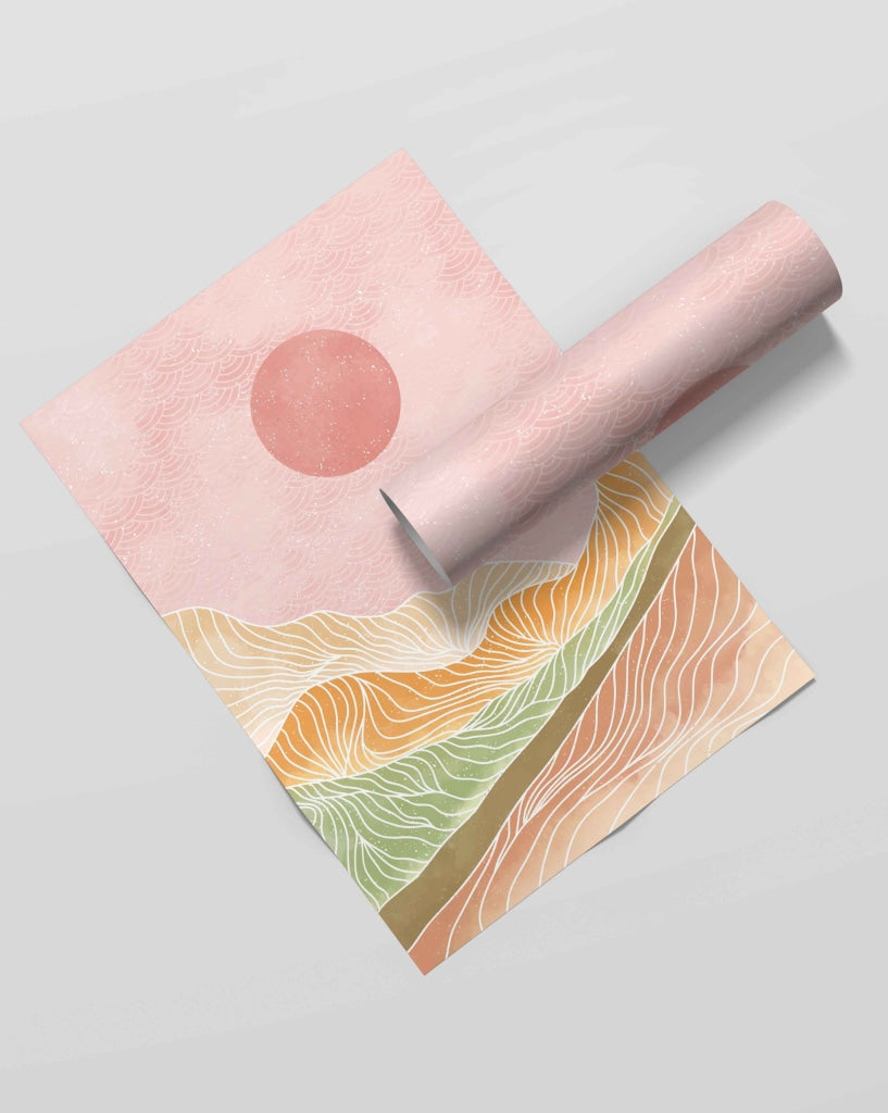 Land Of Curves - Minimal Art Frame For Wall Decor- Funkydecors Xs / Roll Posters Prints & Visual
