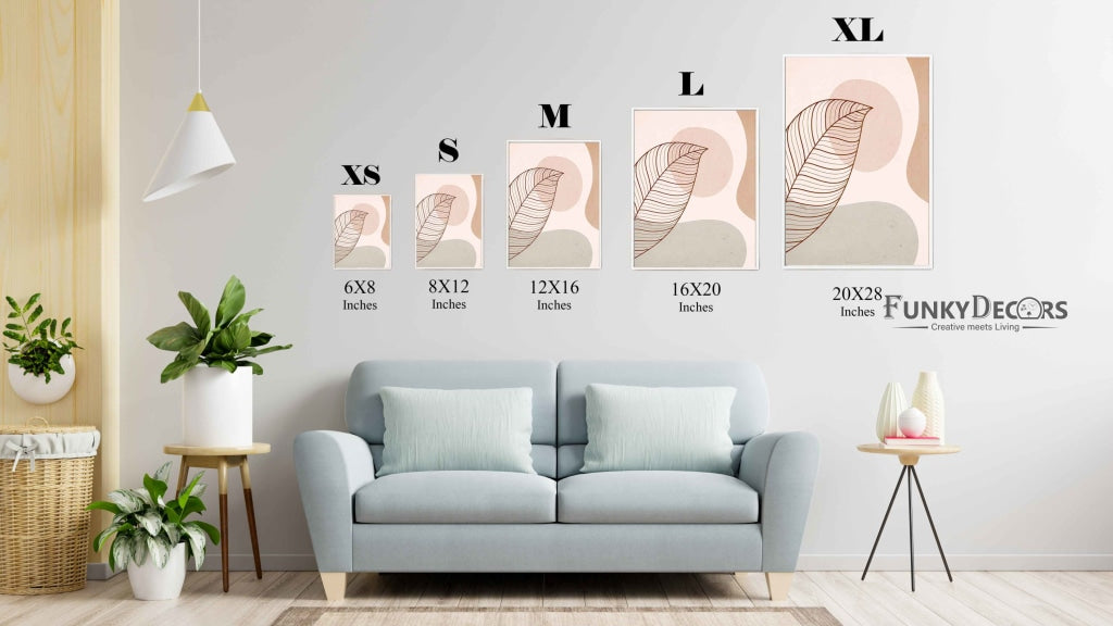 Leaf Art - Nature Frame For Wall Decor- Funkydecors Posters Prints & Visual Artwork