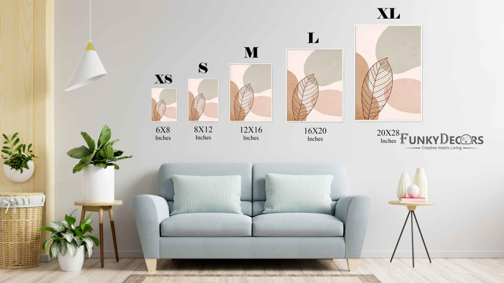 Leaf Art - Nature Frame For Wall Decor- Funkydecors Posters Prints & Visual Artwork