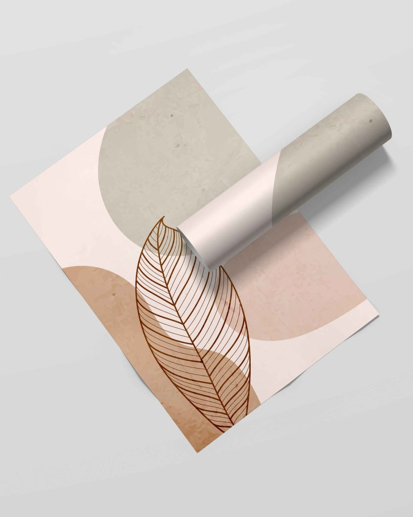 Leaf Art - Nature Frame For Wall Decor- Funkydecors Xs / Roll Posters Prints &amp; Visual Artwork