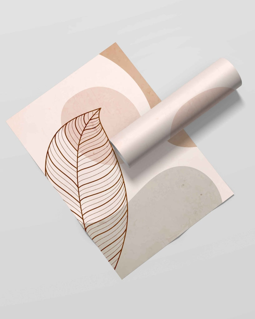 Leaf Art - Nature Frame For Wall Decor- Funkydecors Xs / Roll Posters Prints &amp; Visual Artwork