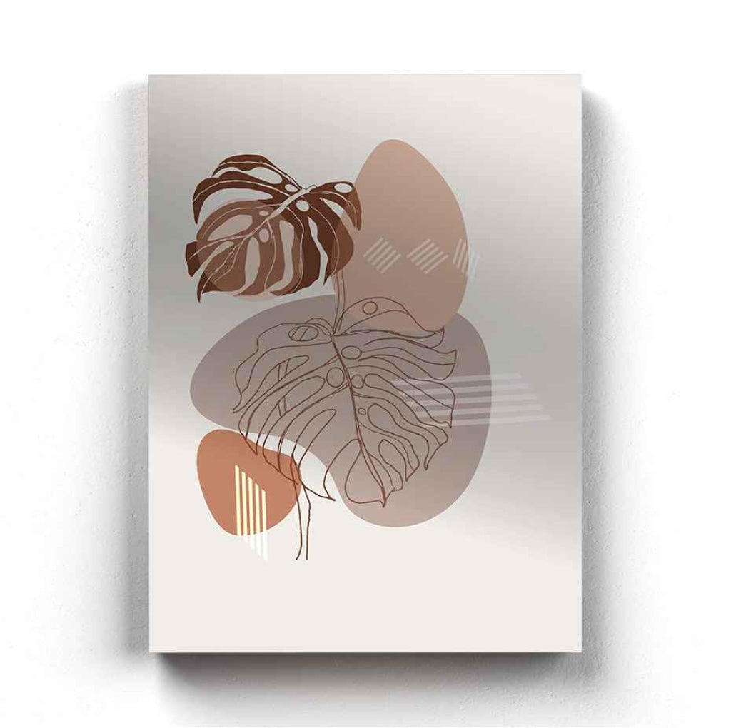 Leaf Overlay Art - Nature Frame For Wall Decor- Funkydecors Xs / Canvas Posters Prints &amp; Visual