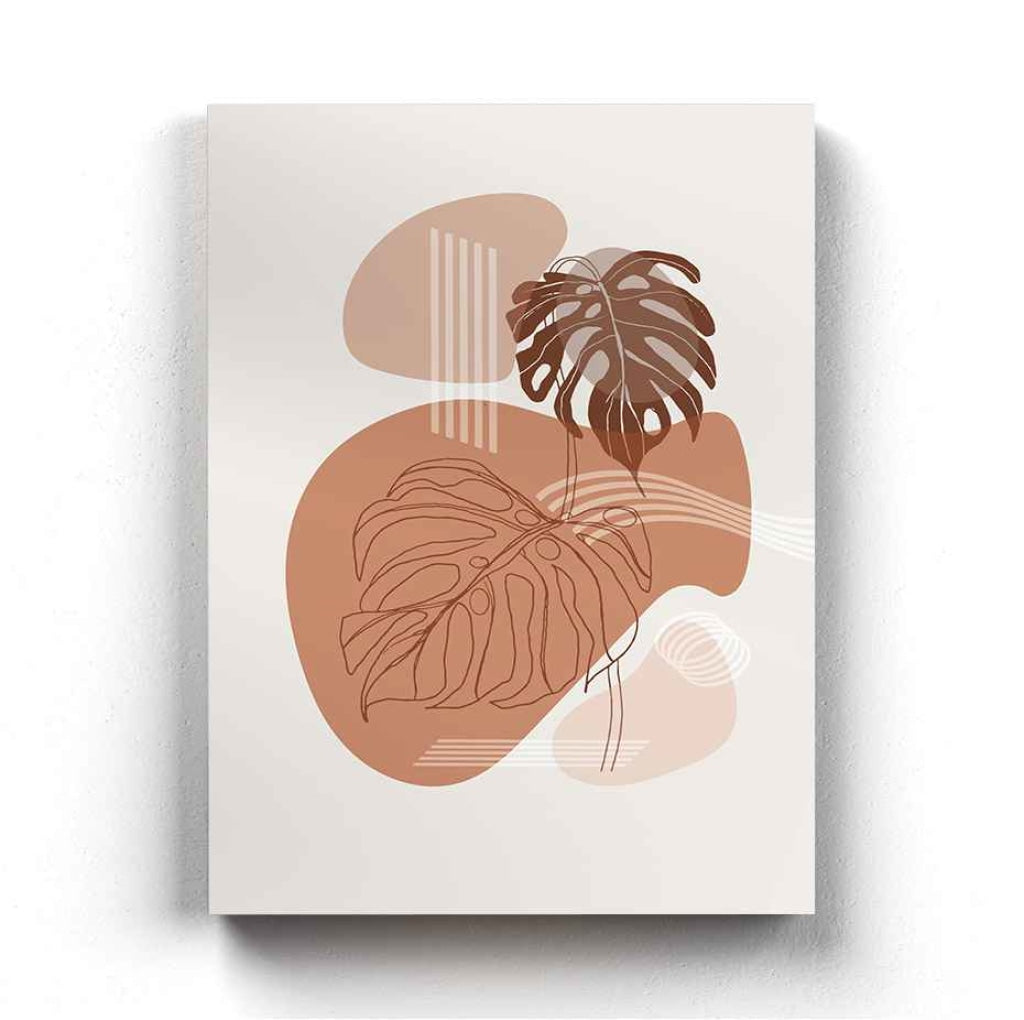 Leaf Overlay Art - Nature Frame For Wall Decor- Funkydecors Xs / Canvas Posters Prints & Visual