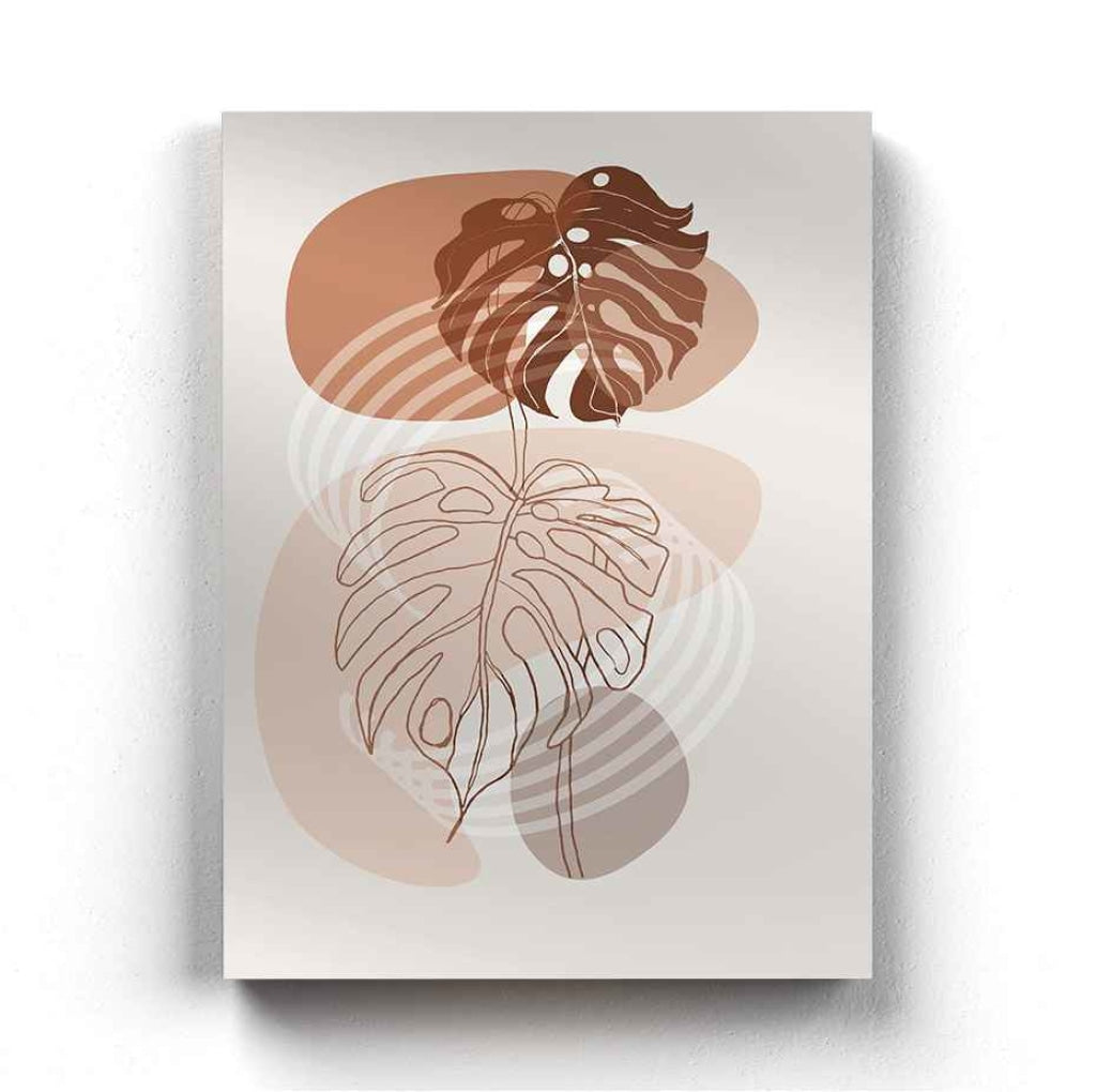 Leaf Overlay Art - Nature Frame For Wall Decor- Funkydecors Xs / Canvas Posters Prints & Visual