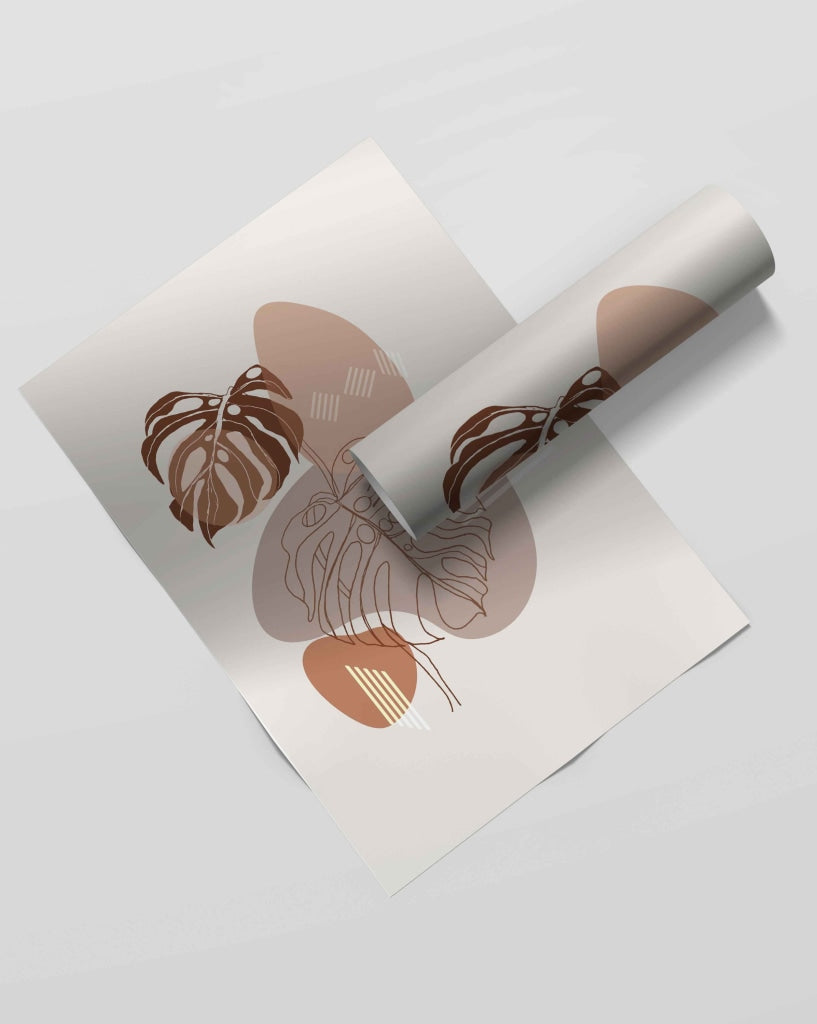 Leaf Overlay Art - Nature Frame For Wall Decor- Funkydecors Xs / Roll Posters Prints &amp; Visual
