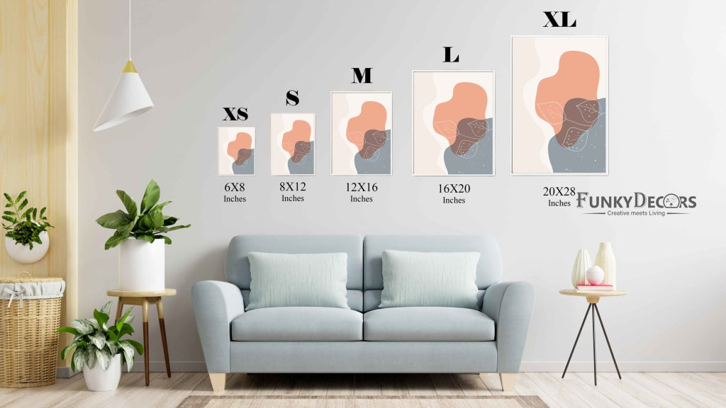 Leaf Overlay Patterns - Minimal Art Frame For Wall Decor- Funkydecors Posters Prints & Visual