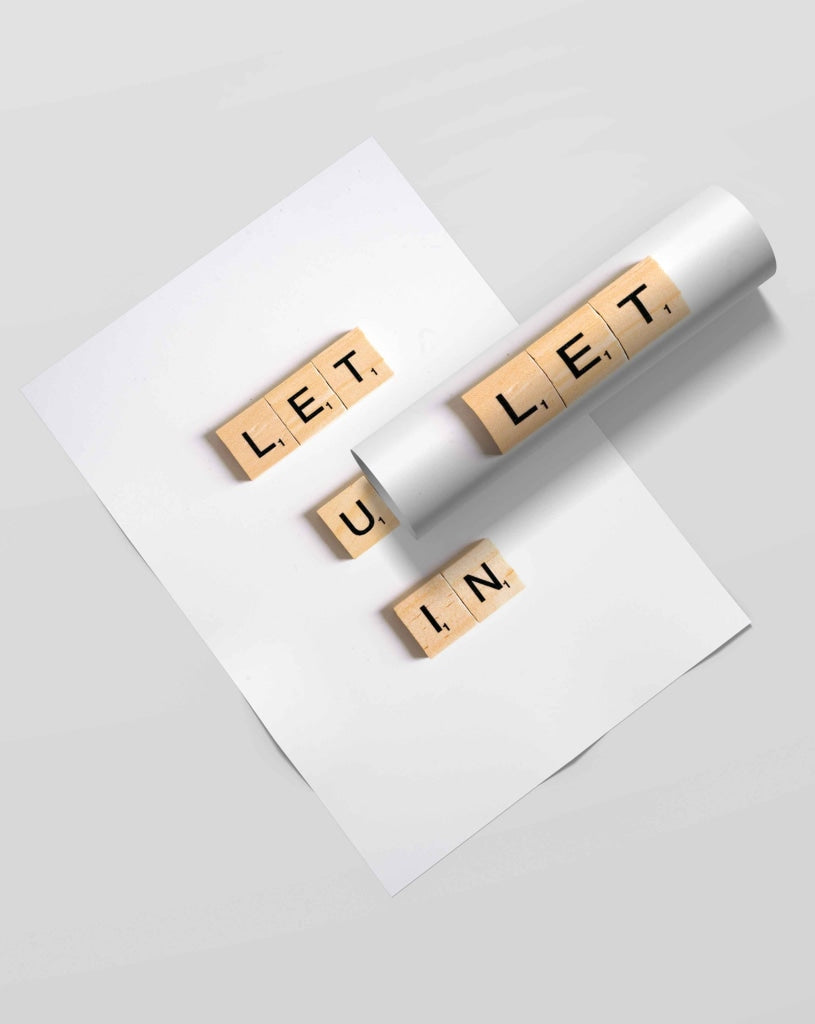 Let Us In - Quotes Art Frame For Wall Decor- Funkydecors Xs / Roll Posters Prints &amp; Visual Artwork