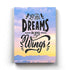 Let Your Dreams Be Wings - Motivation Quotes Art Frame For Wall Decor- Funkydecors Xs / Canvas