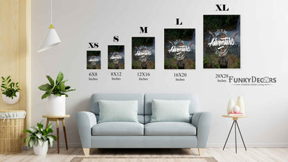 Life Is An Adventure Be Explorer - Motivation Quotes Art Frame For Wall Decor- Funkydecors Posters