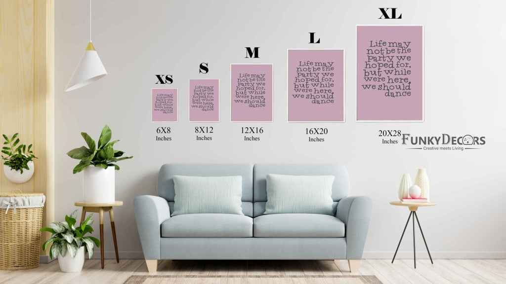 Life Quotes Art Frame For Wall Decor- Funkydecors Posters Prints & Visual Artwork