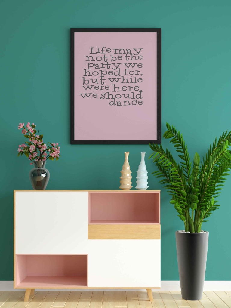 Life Quotes Art Frame For Wall Decor- Funkydecors Xs / Black Posters Prints &amp; Visual Artwork