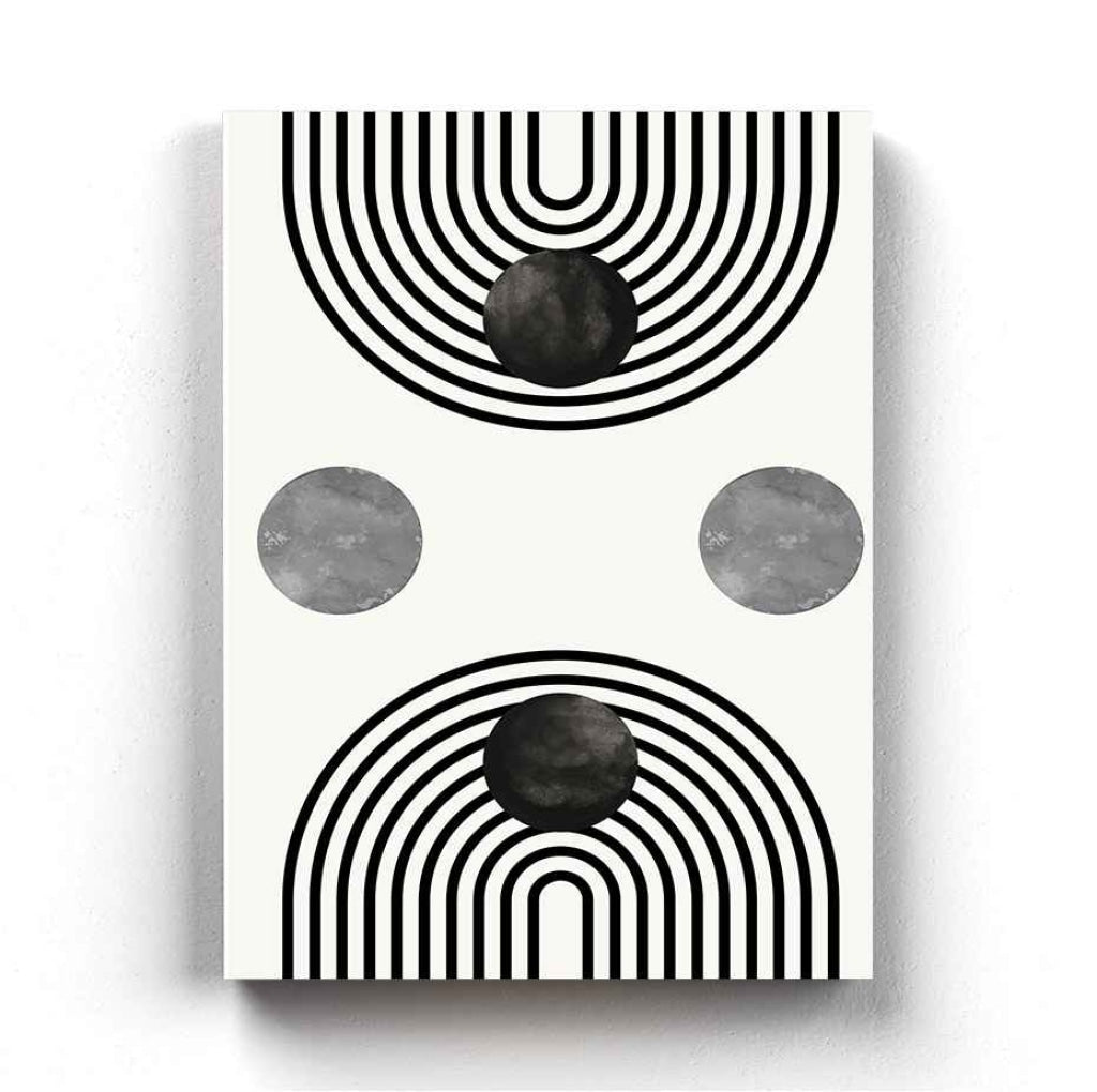 Line Cluster - Achromatic Art Frame For Wall Decor- Funkydecors Xs / Canvas Posters Prints & Visual