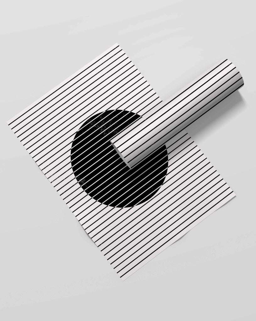 Line Cluster - Achromatic Art Frame For Wall Decor- Funkydecors Xs / Roll Posters Prints & Visual