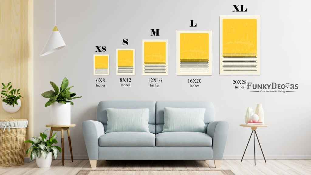 Line Outline - Geometric 3 Panels Art Frame For Wall Decor- Funkydecors Posters Prints &amp; Visual