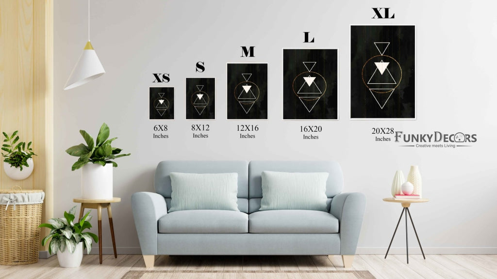 Line Outline - Minimal Art Frame For Wall Decor- Funkydecors Posters Prints & Visual Artwork