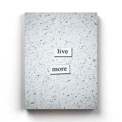 Live More - Quotes Art Frame For Wall Decor- Funkydecors Xs / Canvas Posters Prints & Visual Artwork