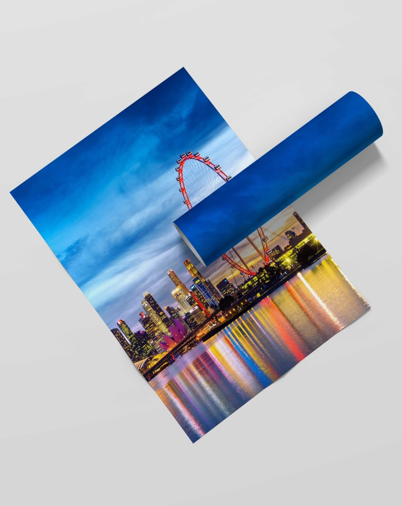 London Eye - Architectural Art Frame For Wall Decor- Funkydecors Xs / Roll Posters Prints &amp; Visual